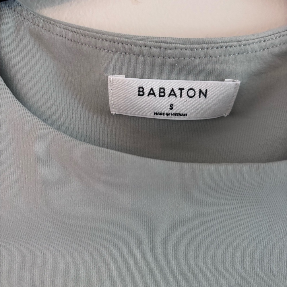Babaton Contour Crew Long-Sleeve Bodysuit, Grey, Crewneck, Size Small - Picture 5 of 8